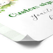 Lokaal geteelde aangepaste tekst poster (Hoek)