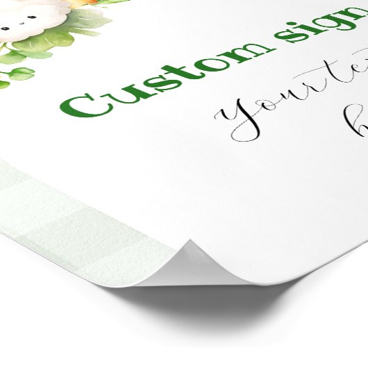 Lokaal geteelde aangepaste tekst poster (Hoek)