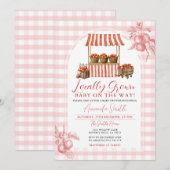 Lokaal geteelde Apple Market Baby shower Gingham Kaart (Voorkant / Achterkant)