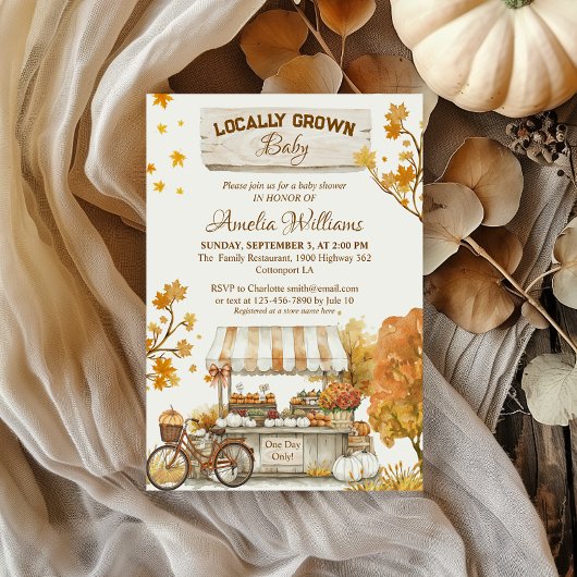 Lokaal geteelde Baby Autumn Farmers Market Kaart