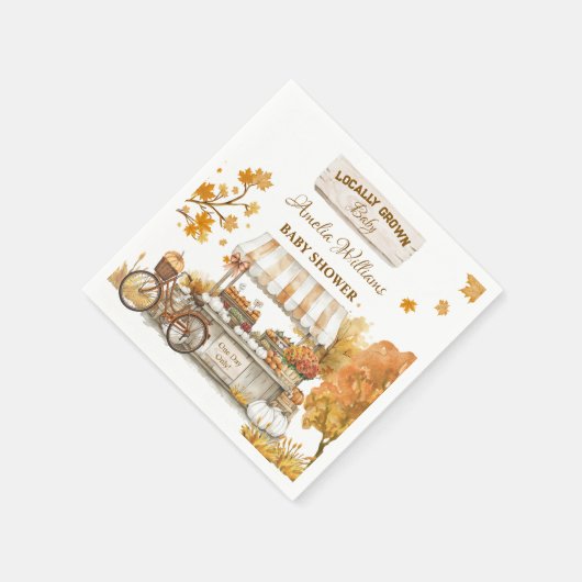 Lokaal geteelde Baby Autumn Farmers Market Servet (Hoek)