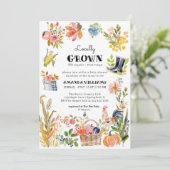 Lokaal geteelde Baby | Baby shower van de boerenma Kaart (Staand voorkant)