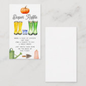 Lokaal geteelde Baby Blue Boots Herfst Luier Raffl Informatiekaartje (Voorkant / Achterkant)