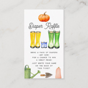 Lokaal geteelde Baby Blue Boots Herfst Luier Raffl Informatiekaartje