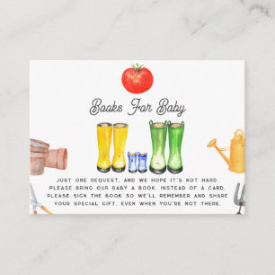 Lokaal geteelde Baby Blue Garden laarzen Boek Aanv Informatiekaartje