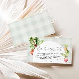 Lokaal geteelde baby boeren boeken voor baby ticke informatiekaartje