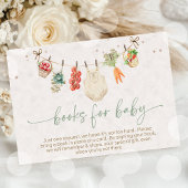 Lokaal geteelde baby Boeren markt baby shower Informatiekaartje