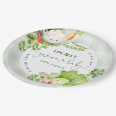 Lokaal geteelde baby Boeren markt baby shower Papieren Bordje (Gekanteld)