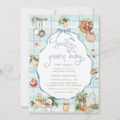 Lokaal geteelde Baby boeren markt Boy Baby shower Kaart (Voorkant)