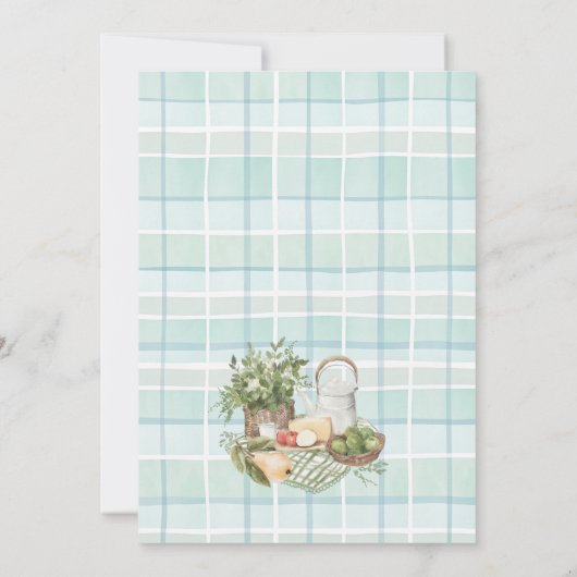 Lokaal geteelde Baby boeren markt Boy Baby shower Kaart (Achterkant)