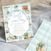 Lokaal geteelde Baby boeren markt Boy Baby shower Kaart