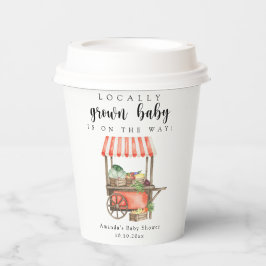 Lokaal geteelde Baby boeren markt kar Baby shower Papieren Bekers