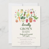 Lokaal geteelde Baby boeren markt paren douchen Kaart (Voorkant)