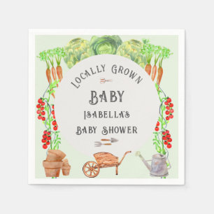 Lokaal Geteelde Baby Boerenmarkt Baby Shower Servet