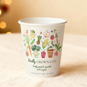 Lokaal Geteelde Baby Boerenmarkt Koppels Shower Papieren Bekers