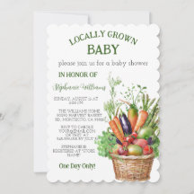 Lokaal geteelde Baby Farmers Market Baby shower