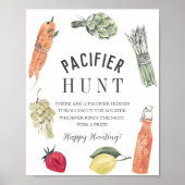 Lokaal geteelde Baby Farmers Market Fopspeen Hunt Poster (Voorkant)