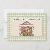 Lokaal geteelde Baby Farmers Markt Bedankkaart (Voorkant)