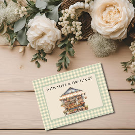 Lokaal geteelde Baby Farmers Markt Bedankkaart