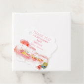 Lokaal geteelde Baby Girl Shower Farmers Market Bedankjes Labels (In situ)