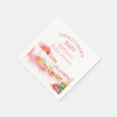 Lokaal geteelde Baby Girl Shower Farmers Market Servet (Hoek)