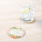 Lokaal geteelde baby herfst Pompoen boerderij baby Kartonnen Onderzetters (Insitu)