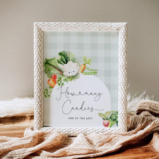 Lokaal geteelde baby hoeveel snoepjes poster