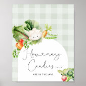 Lokaal geteelde baby hoeveel snoepjes poster (Voorkant)