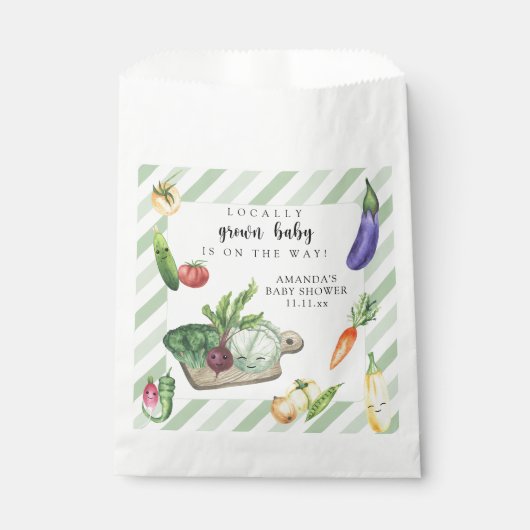 Lokaal geteelde Baby MarktBaby shower Bedankzakje (Voorkant)