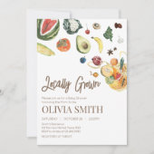 Lokaal geteelde Baby MarktBaby shower Kaart (Voorkant)