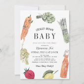 Lokaal geteelde Baby MarktBaby shower Kaart (Voorkant)