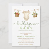 Lokaal geteelde Baby MarktBaby shower Kaart (Voorkant)