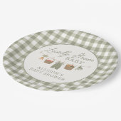 Lokaal geteelde Baby MarktBaby shower Papieren Bordje (Gekanteld)