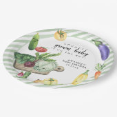 Lokaal geteelde Baby MarktBaby shower Papieren Bordje (Gekanteld)