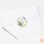 Lokaal geteelde Baby MarktBaby shower Ronde Sticker (Envelop)