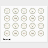 Lokaal geteelde Baby MarktBaby shower Ronde Sticker (Vel)