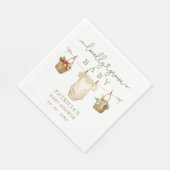 Lokaal geteelde Baby MarktBaby shower Servet (Hoek)