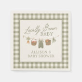 Lokaal geteelde Baby MarktBaby shower Servet (Voorkant)