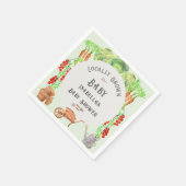 Lokaal geteelde Baby MarktBaby shower Servet (Hoek)