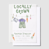 Lokaal geteelde Baby MarktBaby shower Vellum Uitnodigingen (Offset)