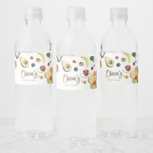Lokaal geteelde Baby MarktBaby shower Waterfles Etiket