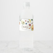 Lokaal geteelde Baby MarktBaby shower Waterfles Etiket (Voorkant)