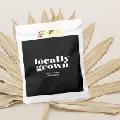 Lokaal geteelde Baby | Modern zwart 100% biologisc Bedankzakje