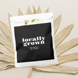 Lokaal geteelde Baby | Modern zwart 100% biologisc Bedankzakje