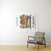 Lokaal geteelde Baby op de weg Baby shower achterg Wandkleed (In Situ (horizontaal))