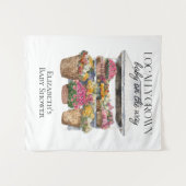 Lokaal geteelde Baby op de weg Baby shower achterg Wandkleed (Voorkant (horizontaal))