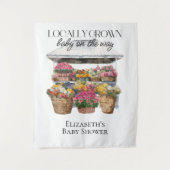 Lokaal geteelde Baby op de weg Baby shower achterg Wandkleed (Voorkant)