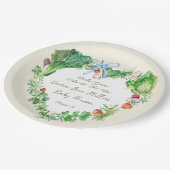 Lokaal geteelde Baby op de weg naar het Baby showe Papieren Bordje (Gekanteld)