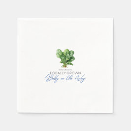 Lokaal geteelde Baby op de weg - Spinazie - Blauw Servet