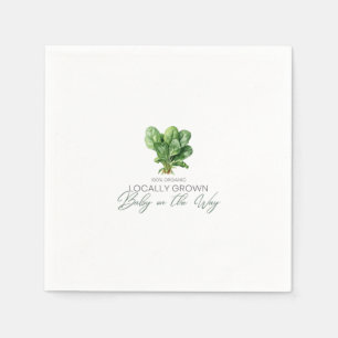 Lokaal geteelde Baby op de Weg - Spinazie - Groen Servet